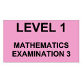 Mathematics Level 1 Examination 3